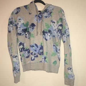 Gap Blue Floral Grey Hoodie
